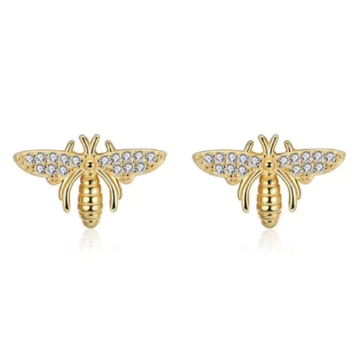 14K Gold-Filled Bee Stud Earrings