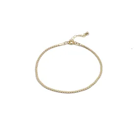 14k Gold Serpentine Chain Bracelet
