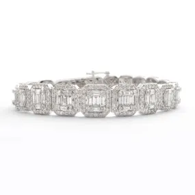 14KW 11.00CTW BAGUETTE DIAMOND MACHINE SET SQUARE
