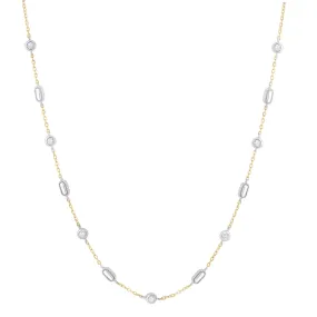 14KWY 7D0.10CT DIAMOND NECKLACE  (118N403166A14)