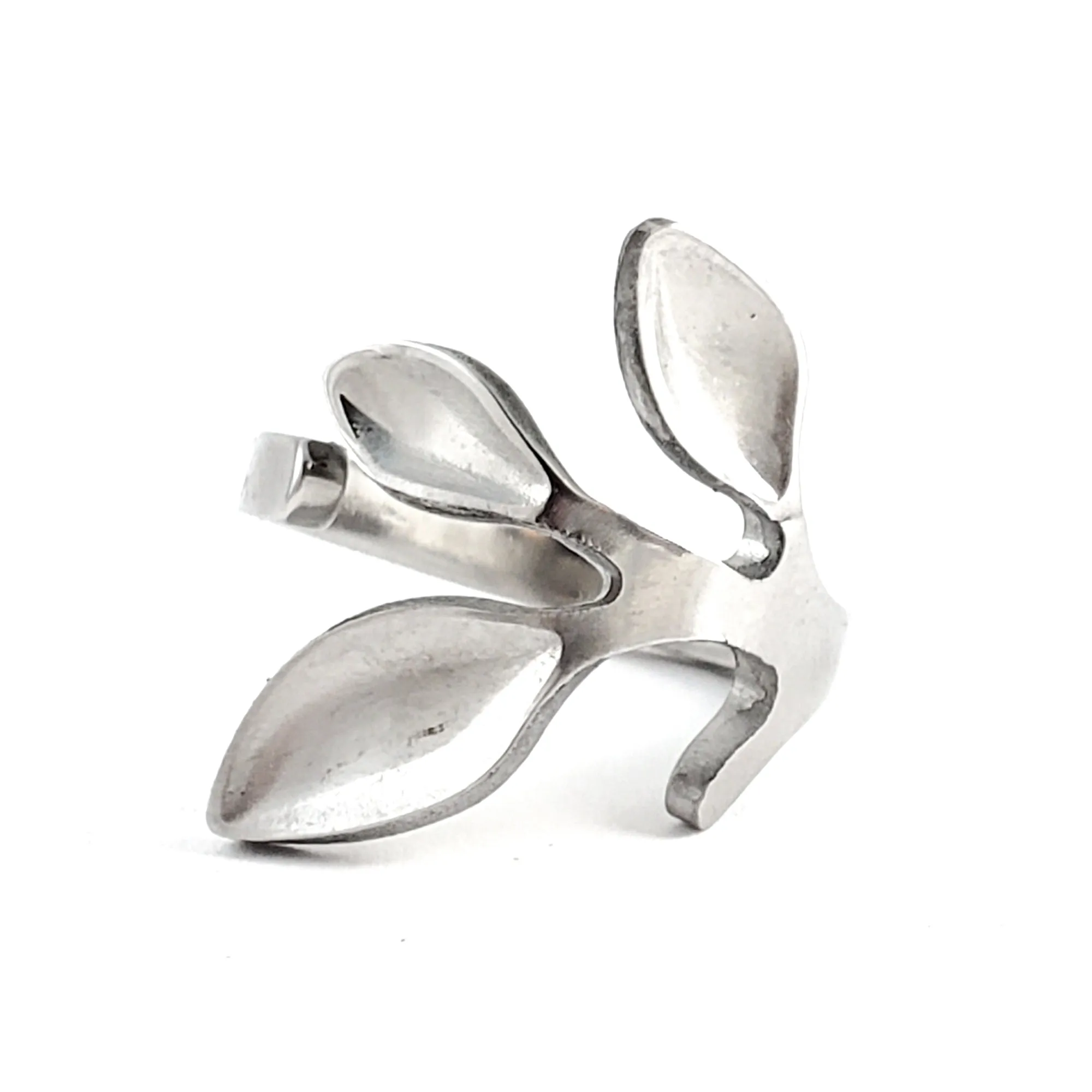 3 Leaves Stainless Steel Spoon Ring