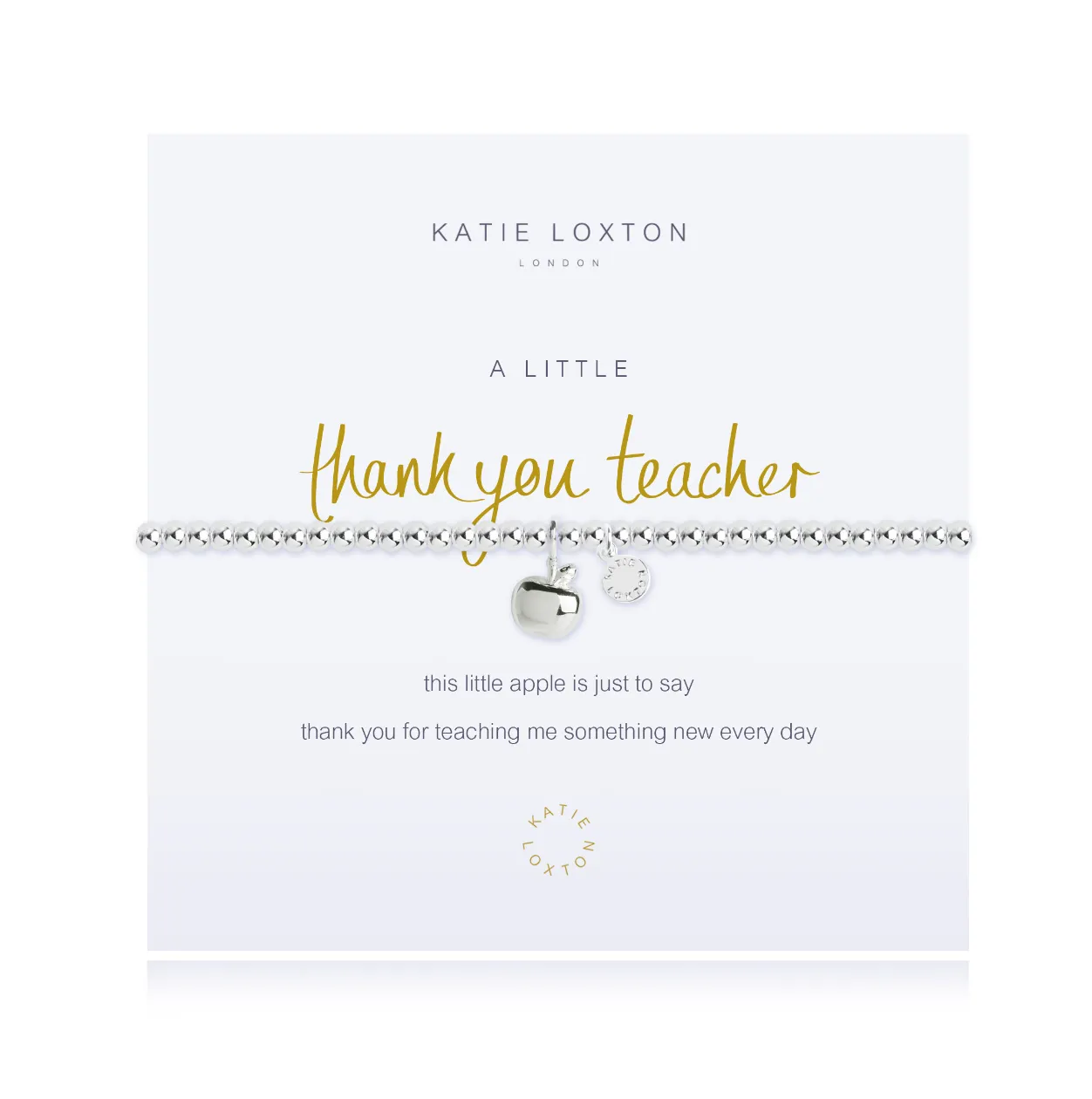 A Little "Thank You Teacher" Bracelet
