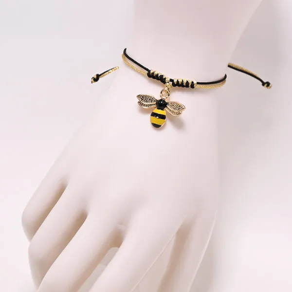 Bee Braided Bracelet 蜜蜂編織手繩 KJBR16040