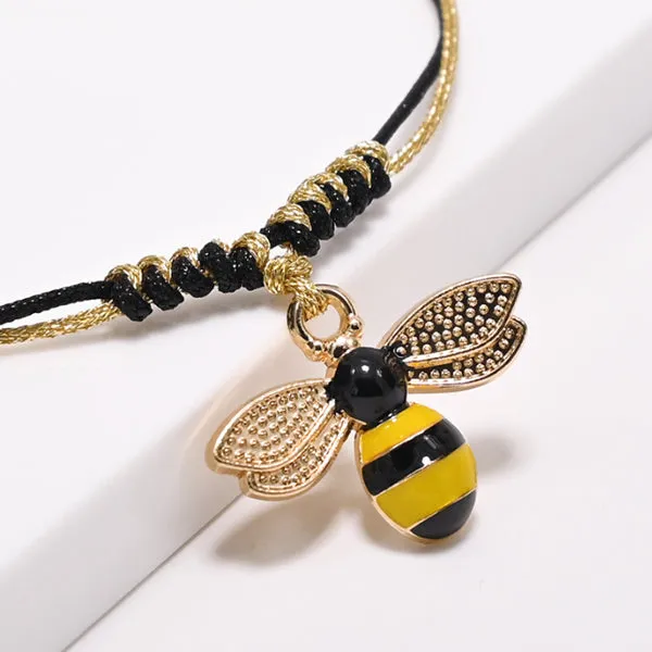 Bee Braided Bracelet 蜜蜂編織手繩 KJBR16040