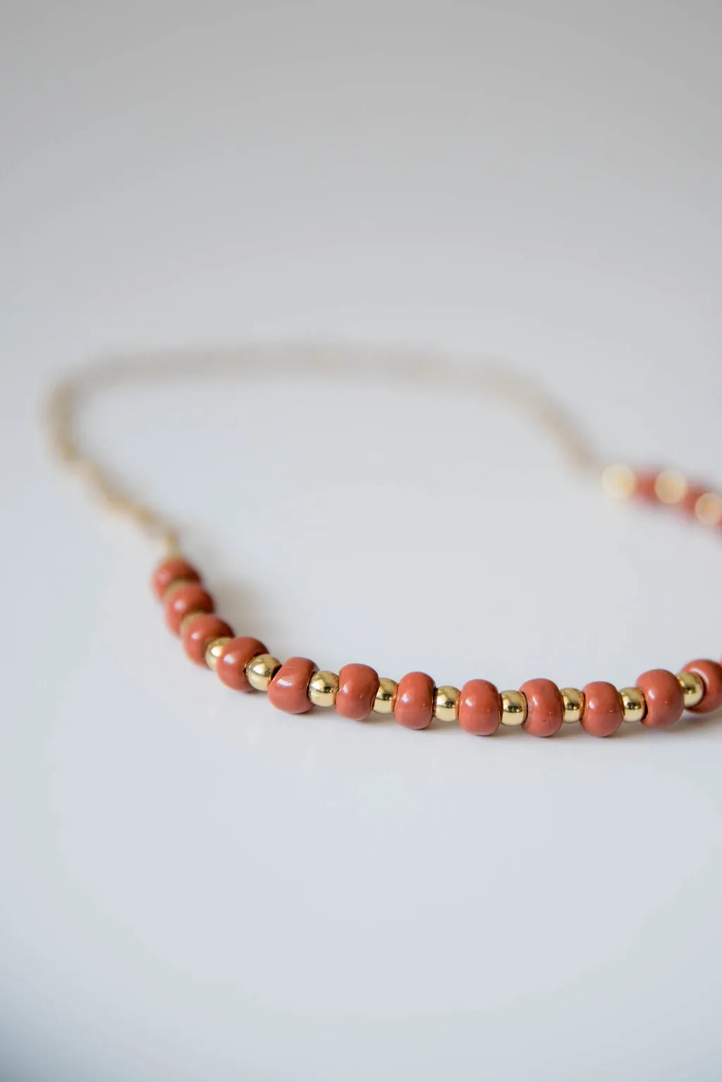 Bel Koz Simple Clay Bead Toggle Necklace