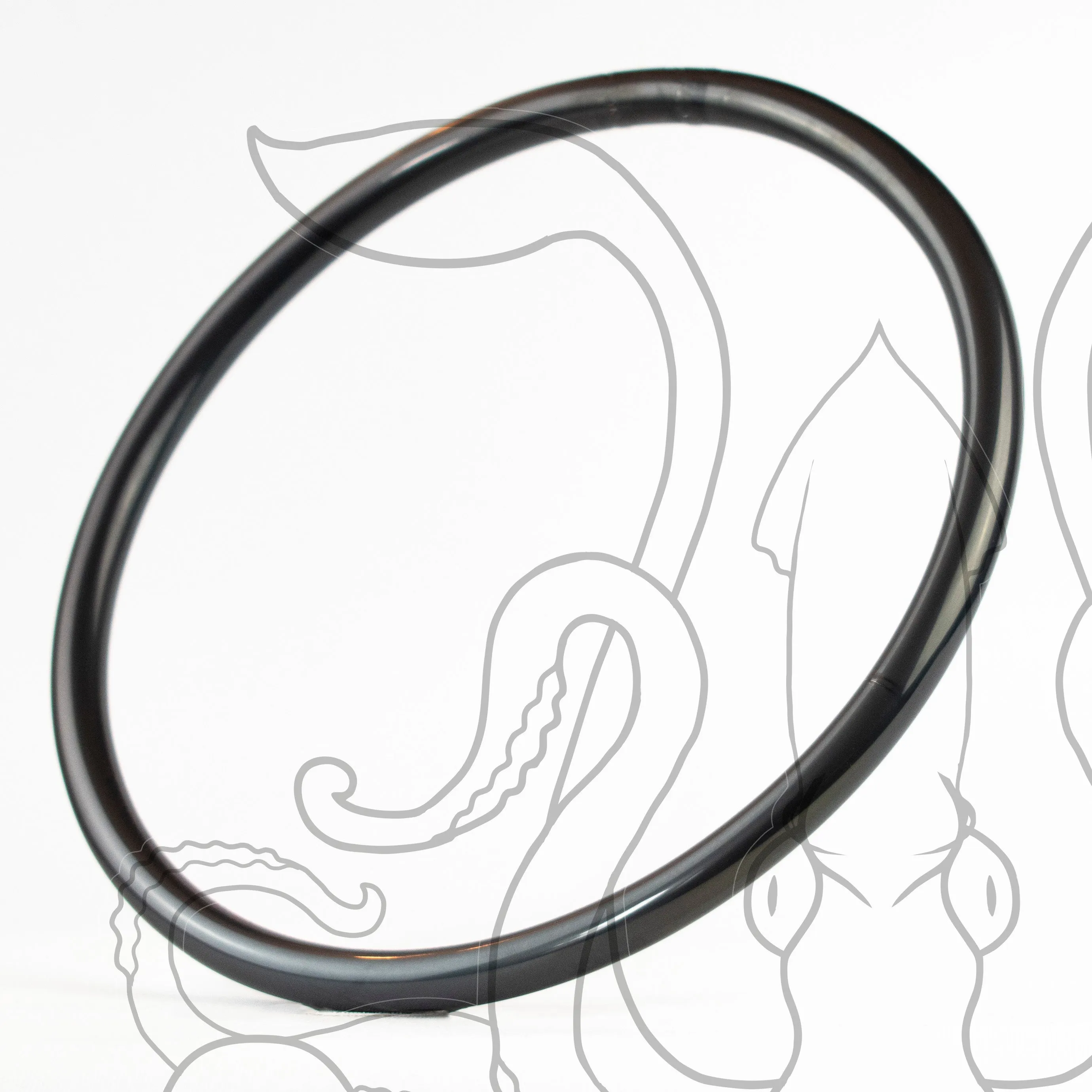 Black Titanium Bonded Steel Suspension Rings