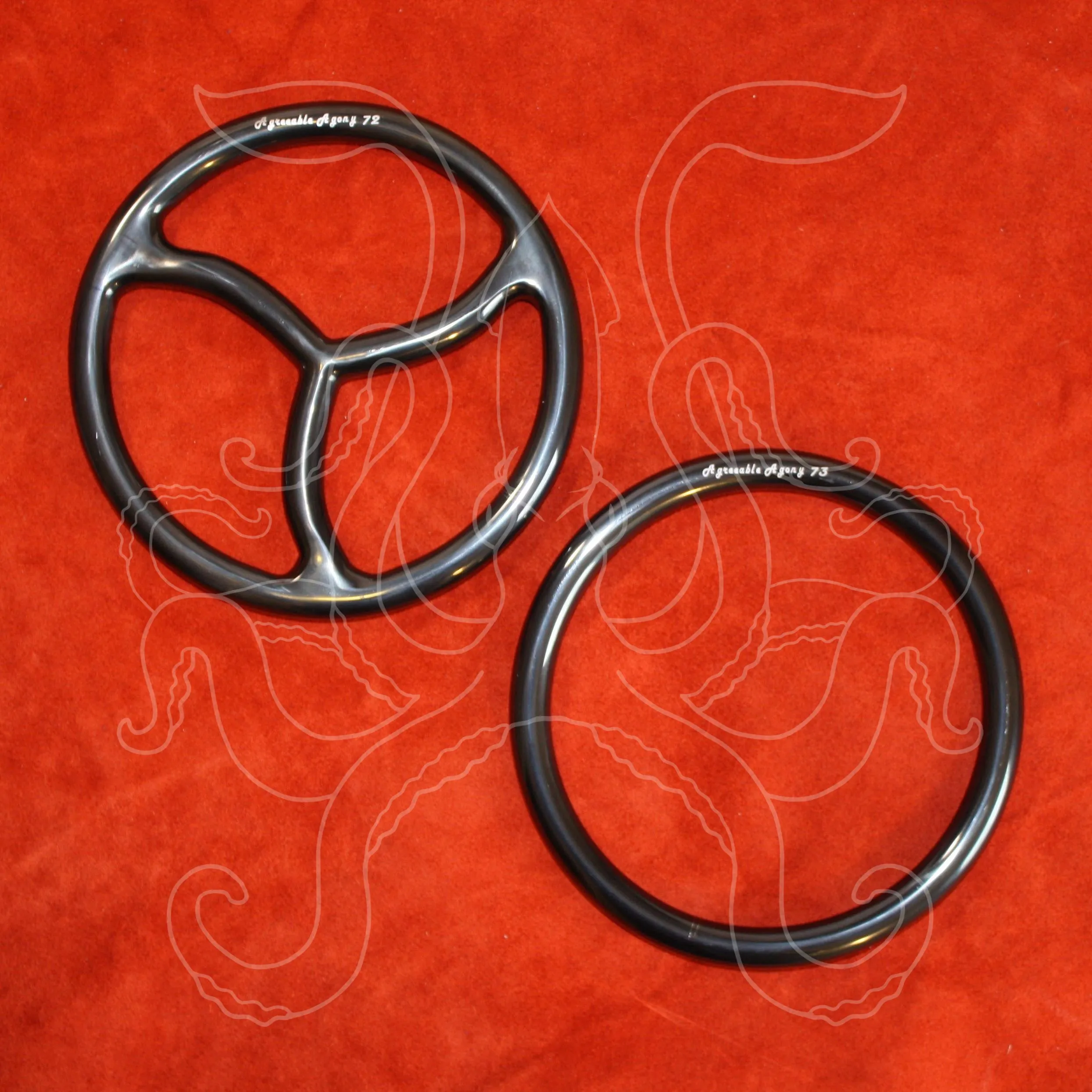 Black Titanium Bonded Steel Suspension Rings