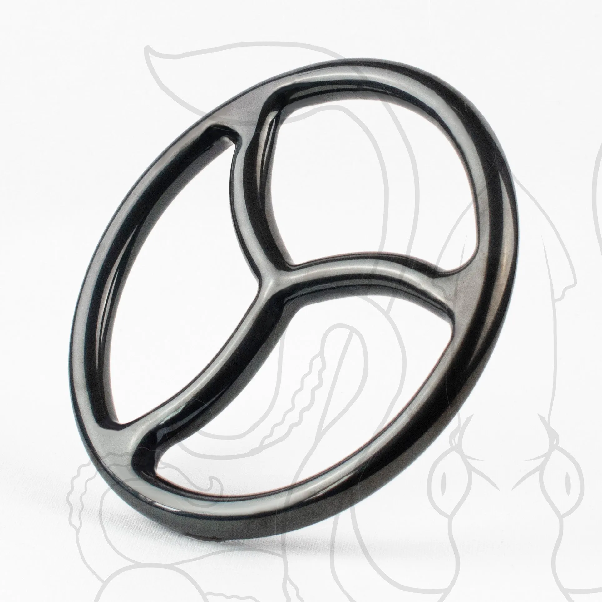 Black Titanium Bonded Steel Suspension Rings