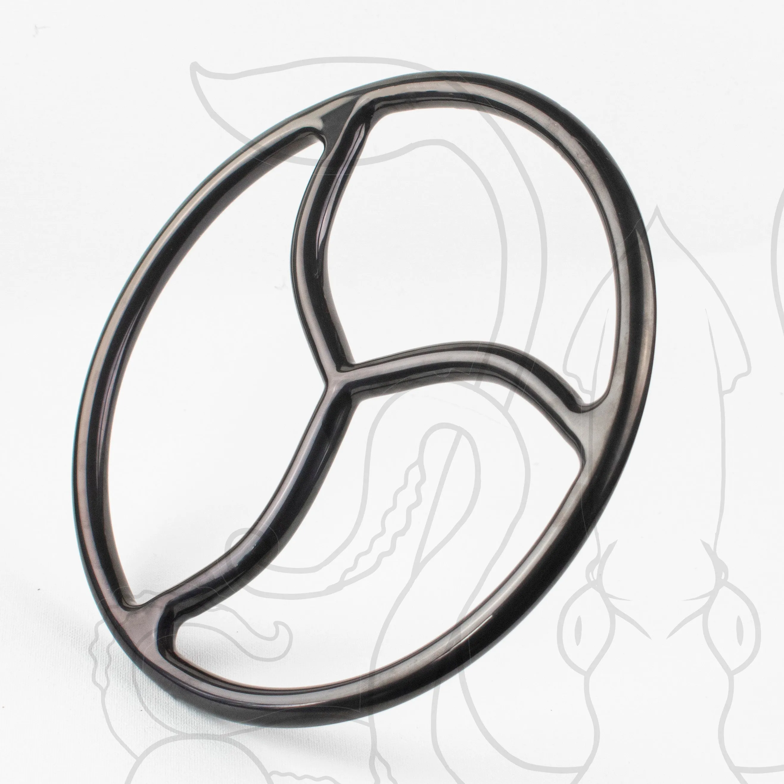 Black Titanium Bonded Steel Suspension Rings