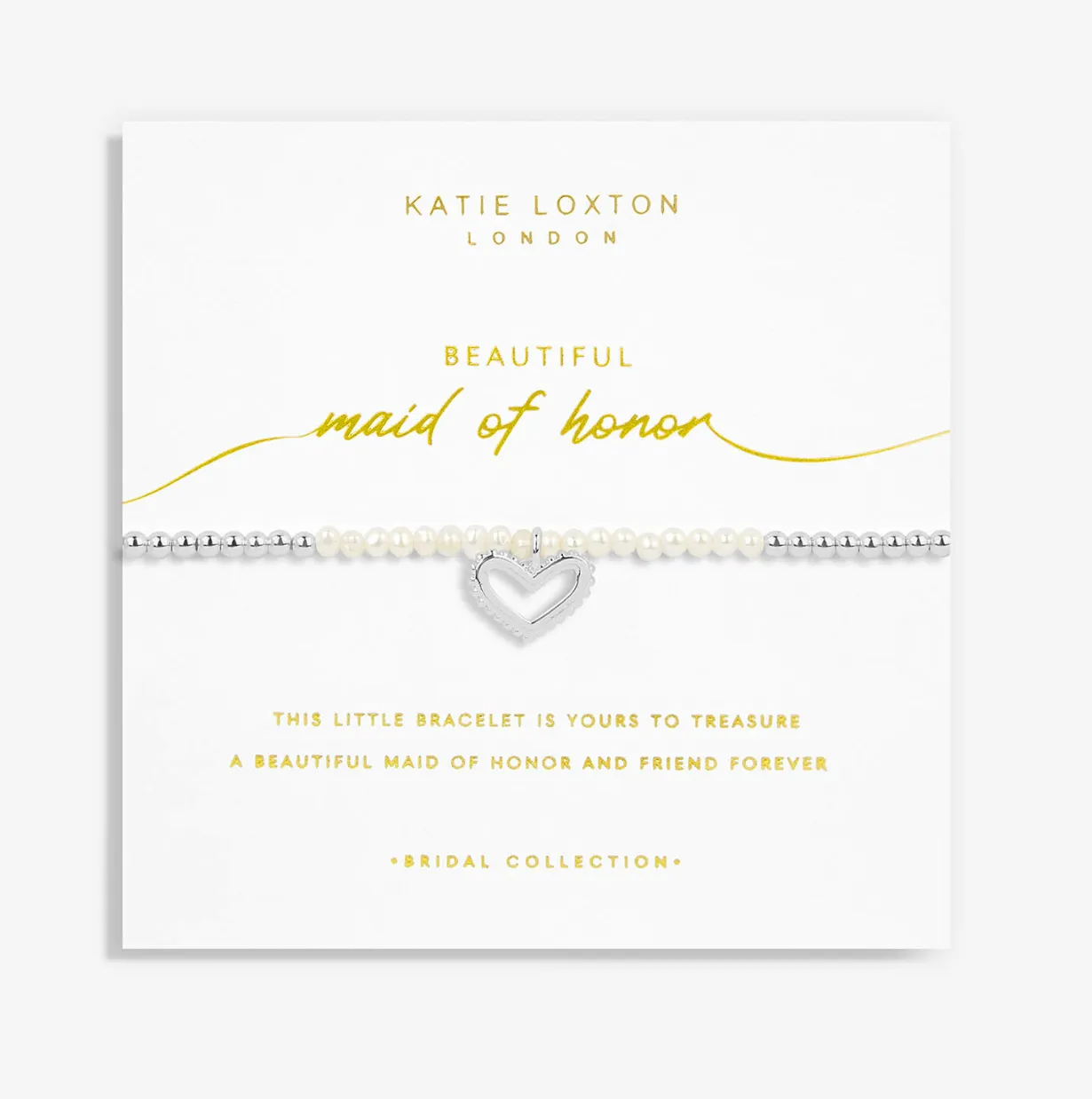 Bridal Pearl "Maid Of Honor" Bracelet