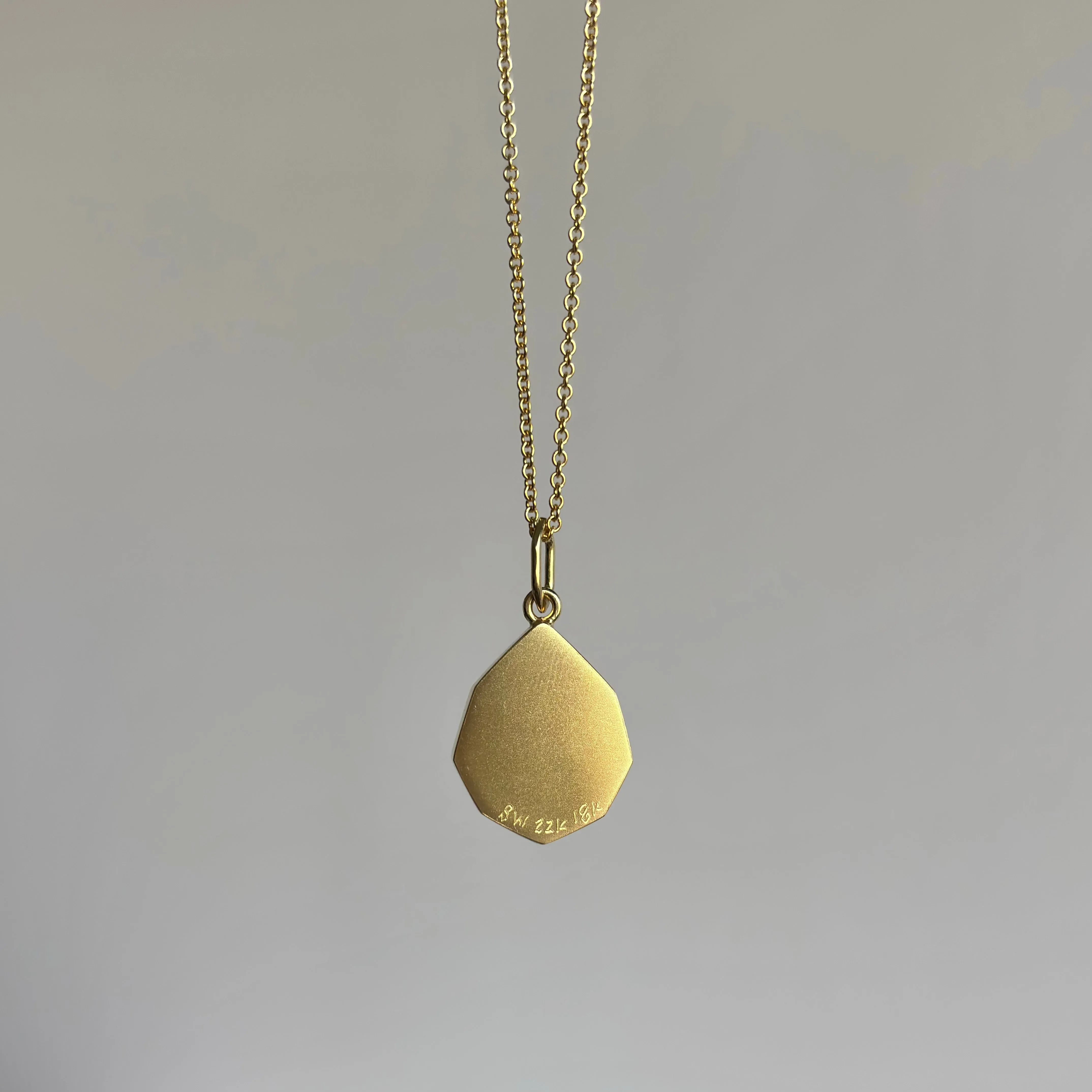 Citrine Shield Pendant