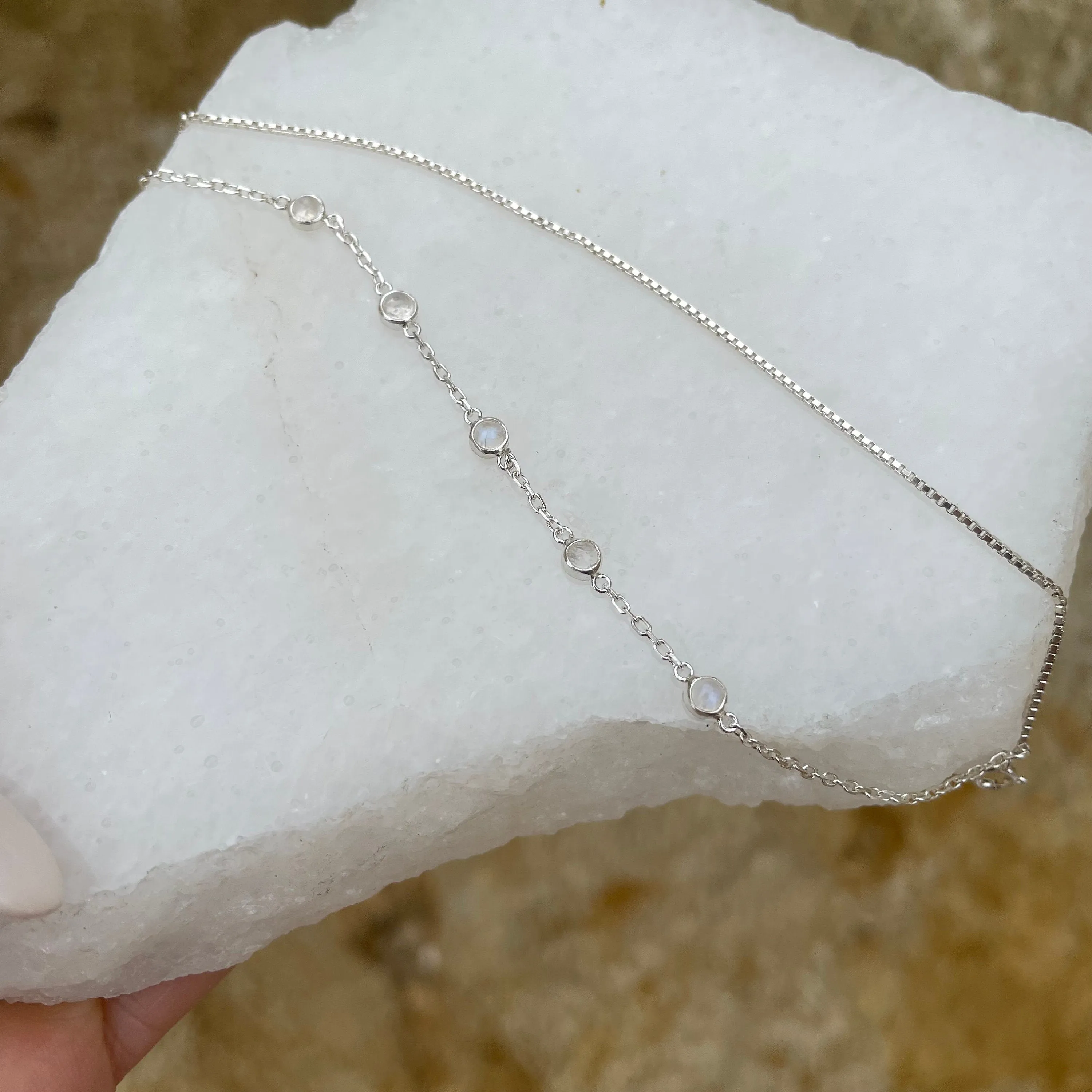 Cleo Silver Moonstone Bracelet