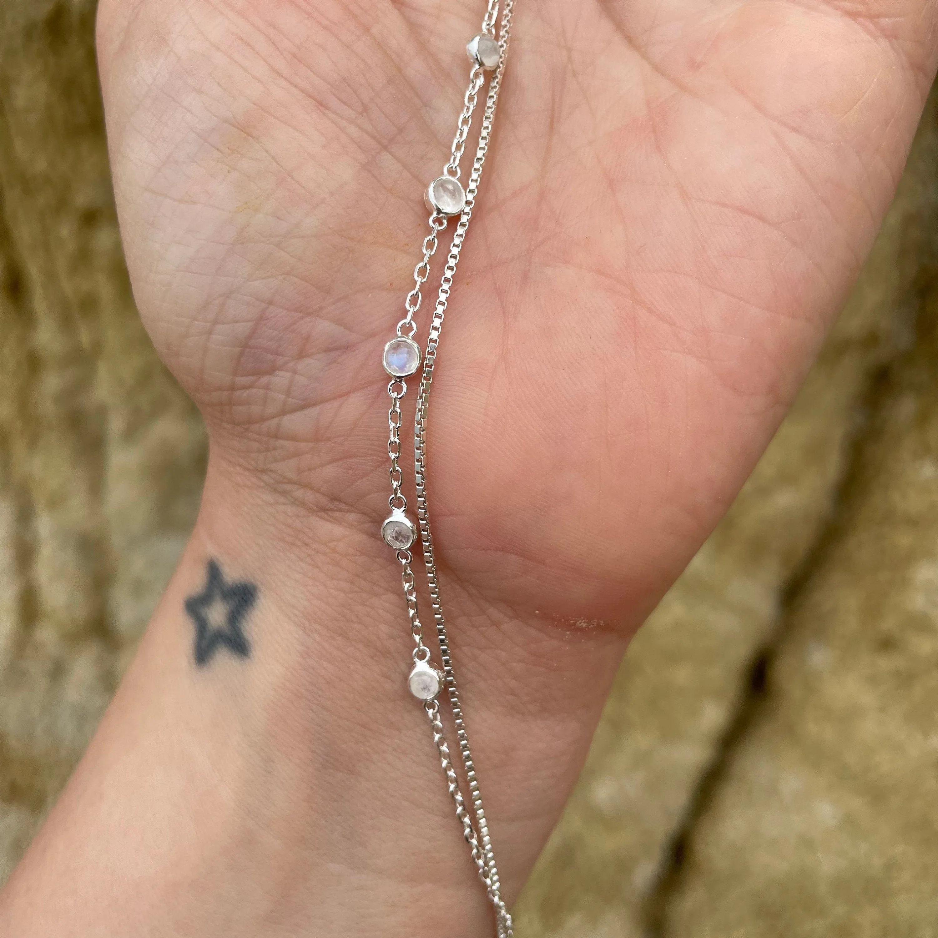 Cleo Silver Moonstone Bracelet