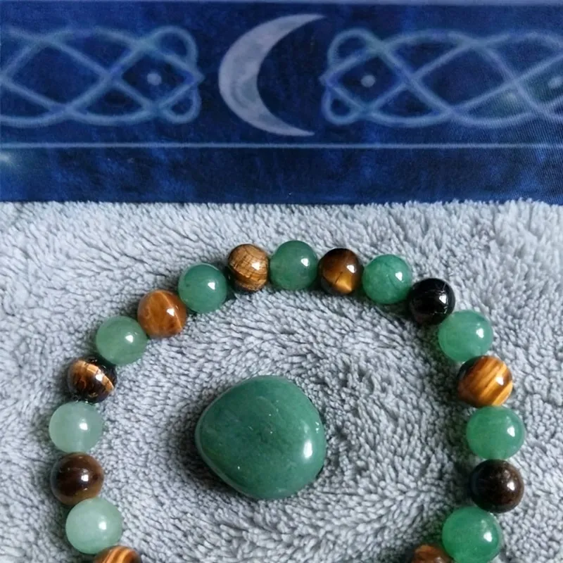 Crystal Stone White Witch Bracelet for Stress Relief and Good Luck