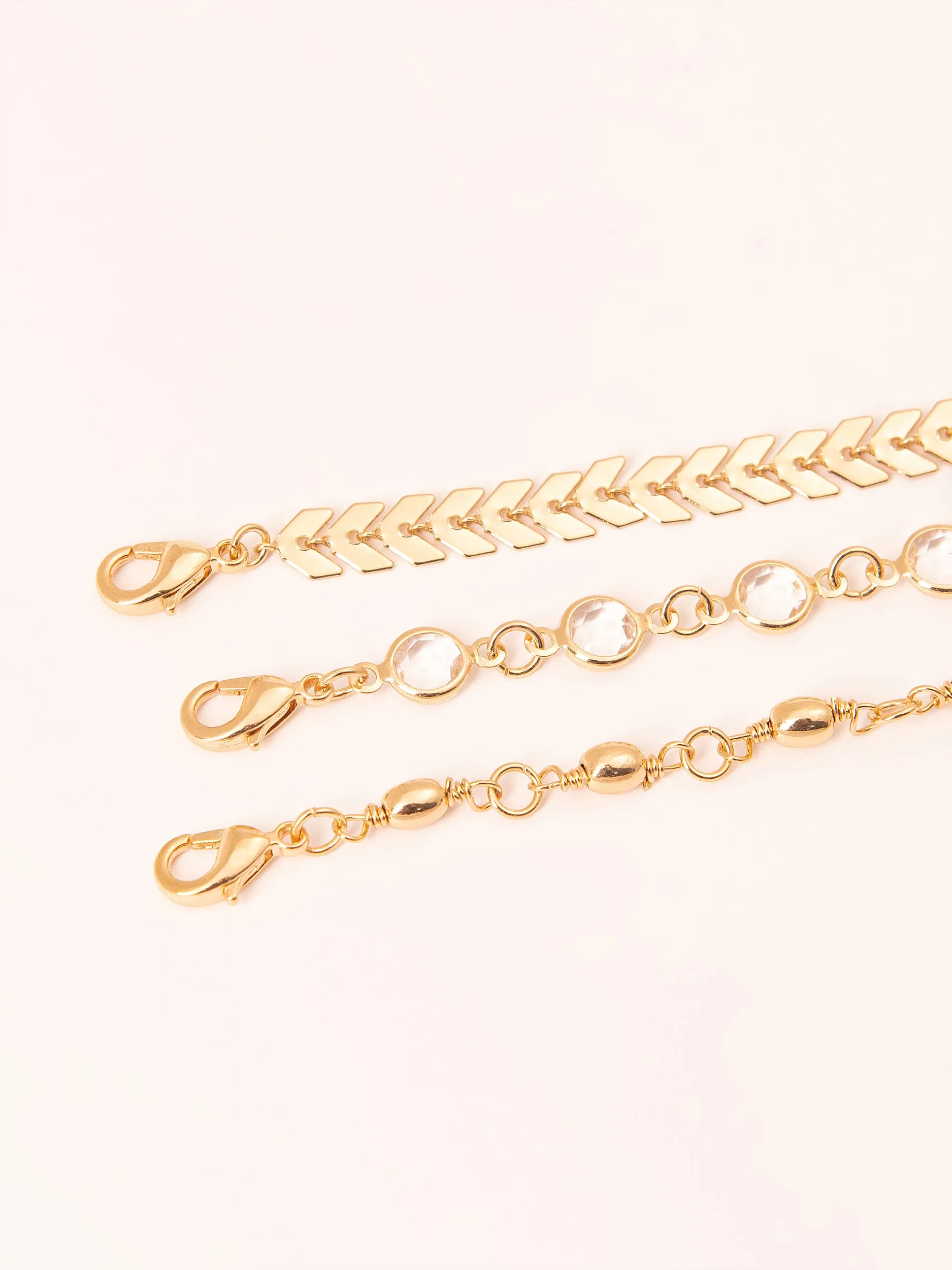 Dazzling Metallic Bracelet Set
