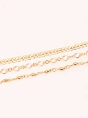 Dazzling Metallic Bracelet Set