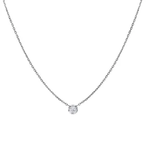INVISIBLY SET DIAMOND NECKLACE