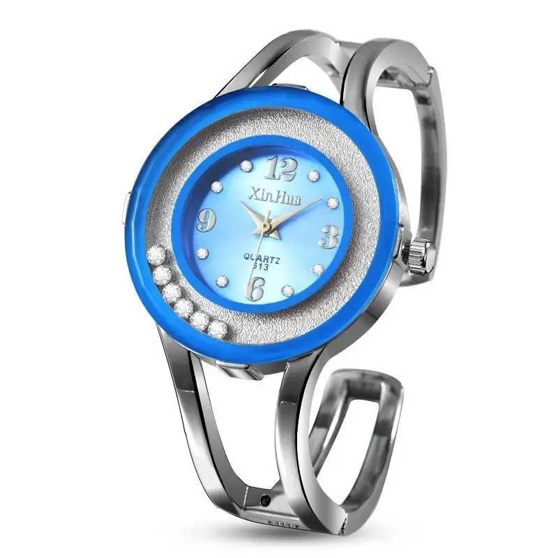 Ladies Bracelet Watch with Quartz Movement & Siamese Buckle