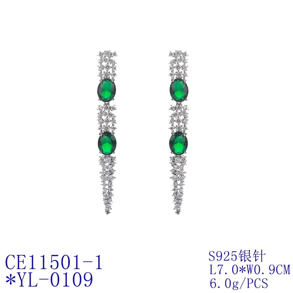 Luxury Cubic Zircon CZ Earrings,Crystals Dangle Earring Birthday Party Wedding Gift Fine New Jewelry CE11501