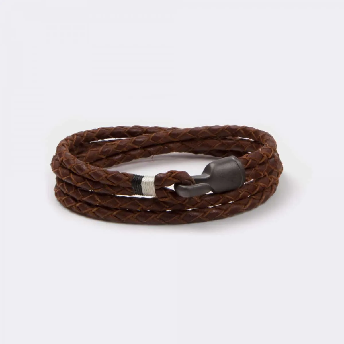 Miansai Brown Trice Bracelet with Black Hook