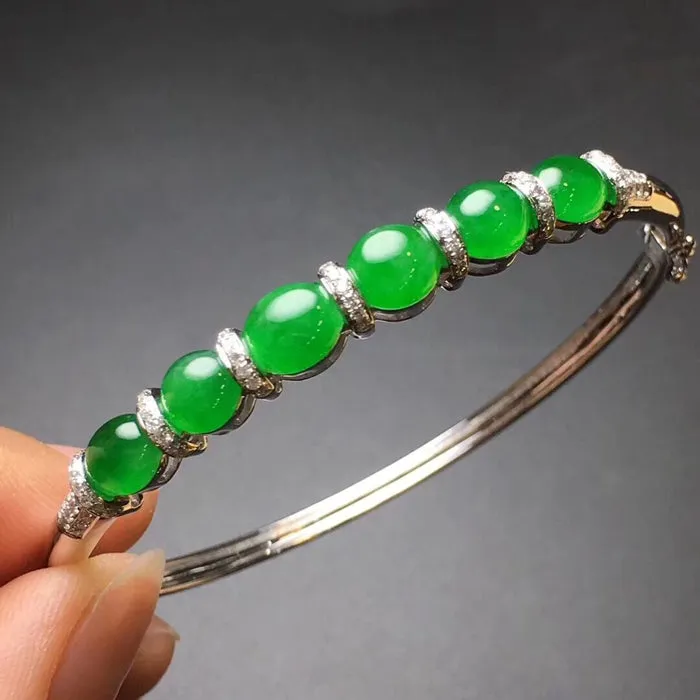 Natural Jade Bracelet Jadeite Bracelet NBT79