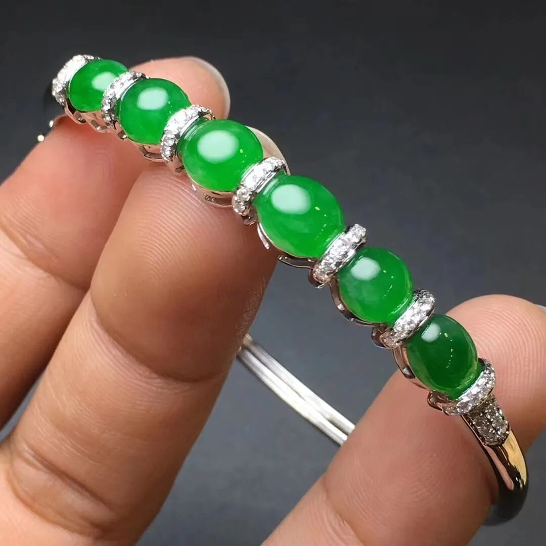 Natural Jade Bracelet Jadeite Bracelet NBT79
