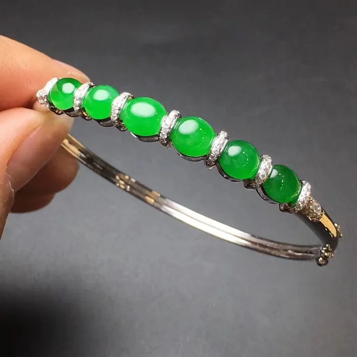 Natural Jade Bracelet Jadeite Bracelet NBT79