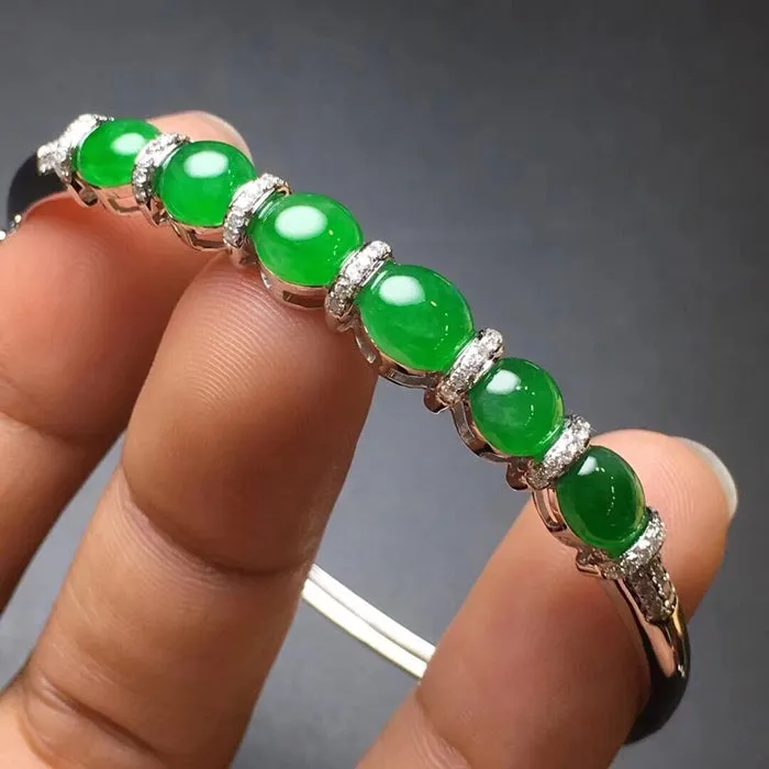 Natural Jade Bracelet Jadeite Bracelet NBT79