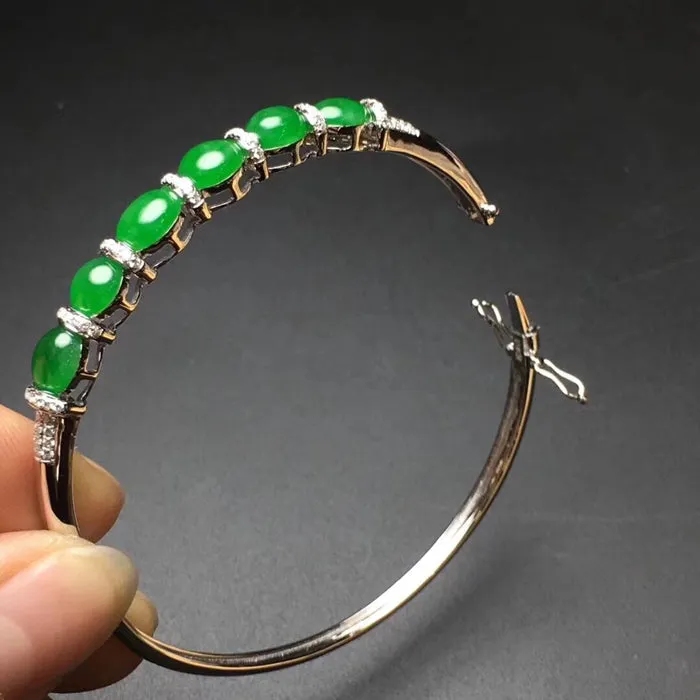 Natural Jade Bracelet Jadeite Bracelet NBT79