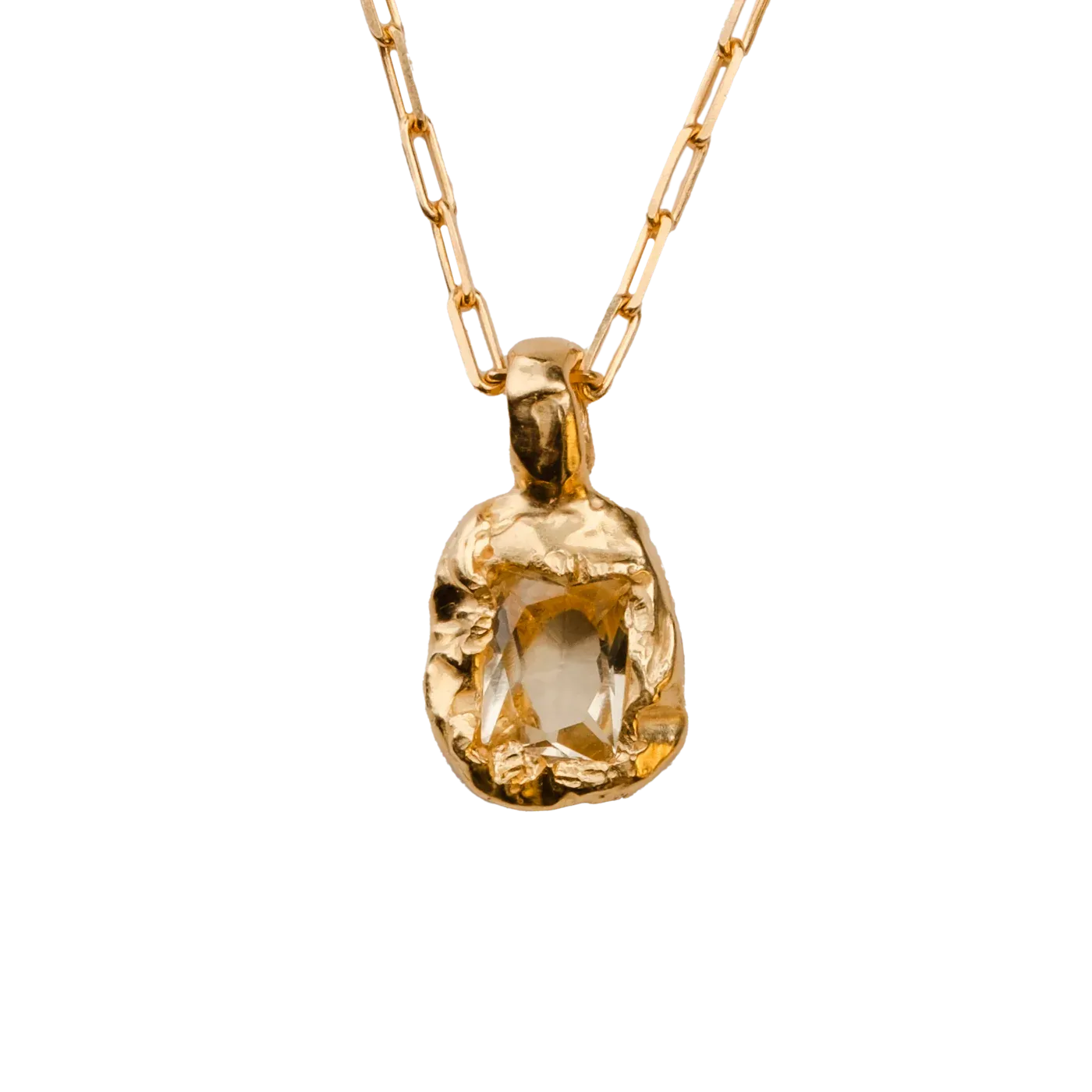 Nouveau Citrine Necklace