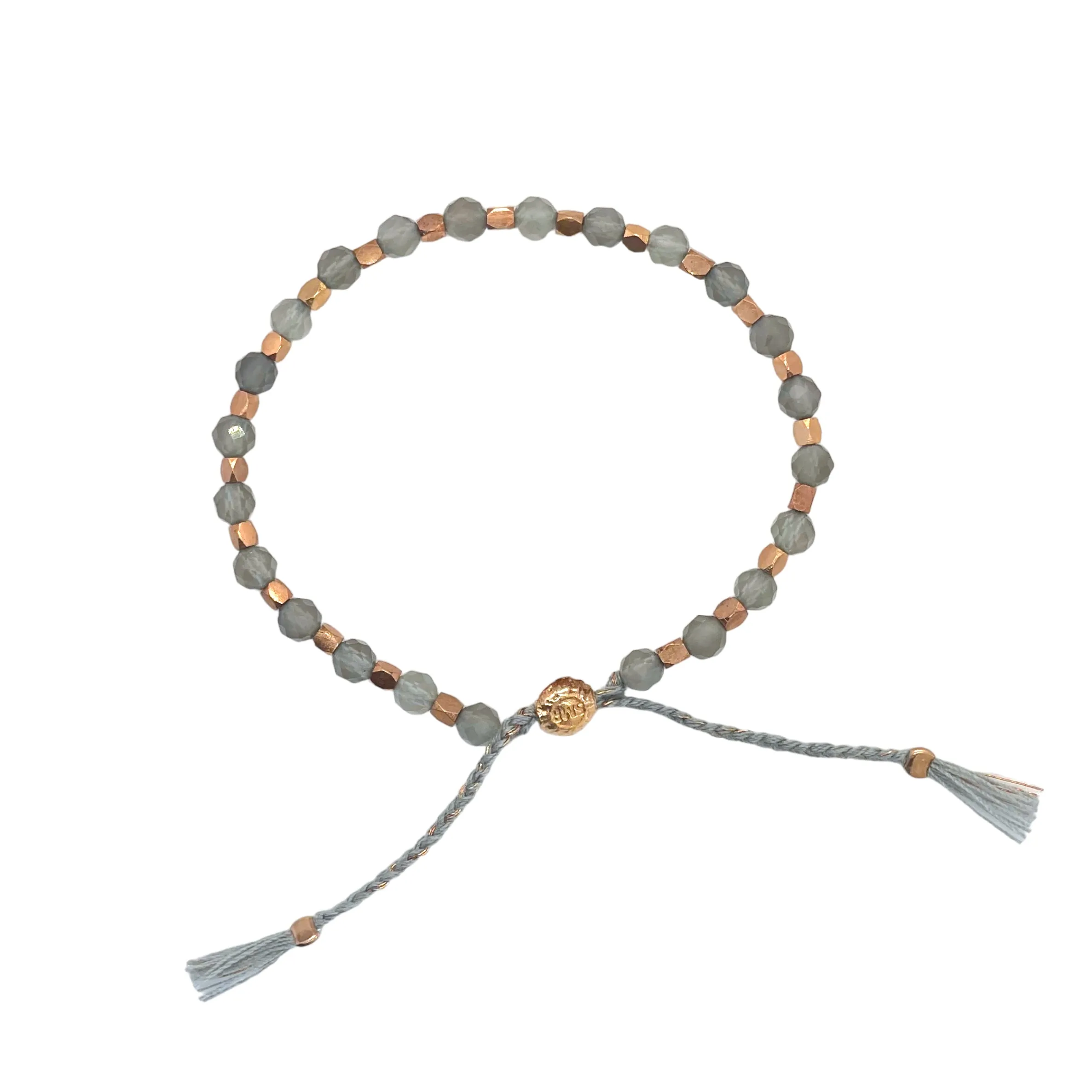 smr | gray moonstone with rose gold | Signature Collection bracelet